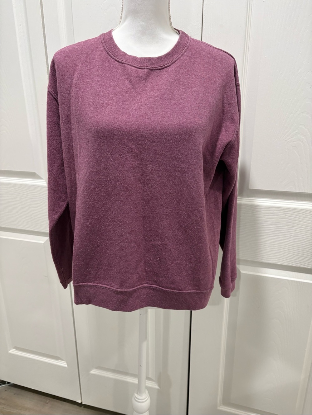 Everyday Crewneck Sweater in Dusty Plum